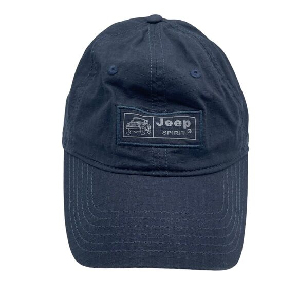 Jeep Spirit Black Strapback Hat Cap - Picture 1 of 7